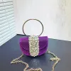 Luxo Brilhando Diamd Pequena Embreagem Banquete Saco de Noite Retro Trendy Azul Roxo Bolsa Cadeia Ombro Crossbody Bags Para Mulheres g6he #