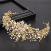 Luxury Fabriqué à la main Baroque Rhinest Crystal Mariage de mariage Couronne Bridal Hair Accory Queen Party Crowns for Wedding Pageant i5f4 #