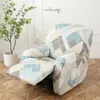 Chair Covers Geometric Recliner Sofa Cover Print Stretch Spandex Armchair Slipcovers Relax Lazy Boy Furniture Protector