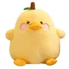 Vente au détail 20/30 / 40CM Dessin animé Canard Poire Peluche Jouet Poupée Amusant Jouet Fruit Canard Sommeil Oreiller Jouet Remplissage Animal Cadeau De Noël Canard En Colère Livraison Gratuite DHL / UPS