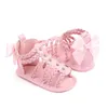 Sandales Marque de mode infantile bébé fille chaussures d'été nouveau-né Bebes sandales enfant en bas âge princesse chaussures pour 1 an article Bow cuir Sandalen 240329