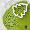 Baking Moulds Christmas Tree Cookie Mold Cutter Biscuit Hand Pressed Stamps Molds Xmas Year Navidad