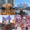 Faux Floral Greenery 10pcs Colorf Galaxy Artificial Rose Flowers Buquet for Home Wedding Decoration Prezent Walentynki Dr Dhzkc