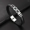Bracciale rigido in acciaio inossidabile digitale 100 Bracciale in silicone Affascinanti accessori per gioielli di moda da uomo Regalo di San Valentino per feste