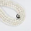 Zhe ying Natural Sri Lanka Moonstone Perles lisses de guérison ronde Perles de pierre précieuse pour les bijoux faisant des bornes de bricolage Bracelets 15 "