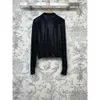 2024 Women's Clothing Black hot diamond cardigan Spring Summer New 328