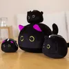 Mini chat noir en peluche jouet en peluche jouet soft peluche poupée kawaii chat pendant animal en peluche moelleuse douce pour filles