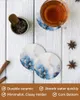 テーブルマットアブストラクト大理石の水彩画セラミックセットキッチンラウンドプレースマット豪華な装飾コーヒーティーカップコースター