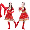 new Tibetan dance s female sleeves ethnic minority s adult stage wear square dance s 23q4#