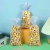 Bakgereedschappen 50 stuks vlinders plastic snoepzakje vlindertraktatiezakjes met zilveren twist-stropdassen voor babyshower verjaardagsfeestje dessertdecors