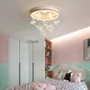 Chandeliers Modern Minimalist Crystal Chandelier LED Bedroom Creative Personality