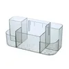 Storage Boxes Wall Mount Cosmetic Organizer Useful No Drilling Adhesive Box Filter Hole Clear Holder Basket Rack Office