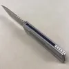 A6702 Высококачественный складной нож Flipper D2 Satin Tanto Blade Ручка из нержавеющей стали с ЧПУ Шарикоподшипник Быстро открывающиеся карманные ножи EDC Открытый инструмент