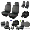 Ny uppgradering av Cover Leather Full Set Universal Size Pit för de flesta SUV Van Race Car Seat Cushion Protector