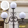 Dekoratif figürinler lamba post top abajur açık ışıklar tavan fanı akrilik küre fikstürü kapsar