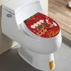 Badmattor toalett klistermärke kreativt lätt att tillämpa mångsidig användning festlig dekoration hållbart material jul kylskåp dekal roligt roligt