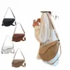 Pu Lederen Fi Sling Bag Twee Bandjes Vrouwen Mini Hobo Tas Grote Capaciteit Zadel Schoudertas Stijlvolle Satchel Tassen Reistassen M49W #