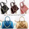 VM Fashion Kiss 2024 TOP ROCE TORPS NITET Patent skórzana torebka torebka łańcuchowa torba na ramię Crossbody Luksusowa torba skorupowa O8zr#