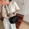 Yogodlns Large Bandoulière Taille Sac Femmes Pu En Cuir Selle Épaule Bandoulière Sac Femme Fanny Pack Sac À Main bolsas feminina q1Ui #