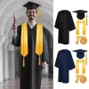 2023 Bachelor of Seal in Europese en Amerikaanse stijl Doctoraat Dr Robe Hat Uniform Uniform Kwasten Schooluniform Set B94m #