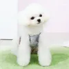 Vestuário para cães 2024 moda roupas para animais de estimação colorido tanque verão fresco e confortável roupas teddy duas pernas