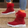 Сапоги New Snow Boots 2023 Зимние теплые женские ботинки повседневная пушистая женская туфли комфорт мягкие женские ботинки с лодыжкой горячая продажа панк