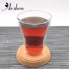 Tasses Arshen 250ml Double paroi en verre à la main tasse à café cuisine résistant à la température jus eau thé lait maison bureau tasses