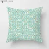 Pillow Fresh fashion mint green blue case living room sofa office cushion cover modern simple geometric home decor Y240401