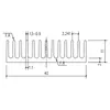 Łyżki 8pcs 40x40x11 mm aluminiowy chłodnica chłodzącego radiatoy