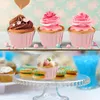 Bakgereedschappen 50 stuks folie cupcakevoeringen met deksels hittebestendig 5,5 oz aluminium cakebekers houders pannen voor thuis keuken bruiloftsfeest