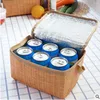 Stoviglie Lunch Tote Box Cooler Pouch Container Bento Borsa termica isolata Borse grandi per donna Drop