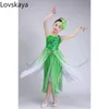 New Children's Folk Dance Costumes Classical Dance Dr In Jasmine Green Chinese Folk Dance Costume For Woman 70p7#