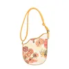 sunfr Oil Painting Women's Saddle Underarm Bag 2023 Summer Ladies Pu Shoulder Crossbody Bags Elegant Chic Handbag E9Va#