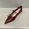 Scarpe eleganti Bailamos 2024 Primavera Marca Donna Appartamenti Moda Slip On Punta tonda poco profonda Donna Casual Balletto Femminile Mocassini classici Rosso F 230224