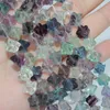 Pierres précieuses en vrac Fluorite naturelle Perles de saisie solides 8mm-9mm Longueur 20cm 22 / Fil