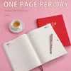 Colheres 2024 Plano Vermelho Notebook Calendário Engrossado Diário Semanal Material Escolar de Escritório