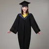 6style University Graduati Gown Student High School Uniformen Klasse Team Wear Academic Dr für Erwachsene Bachelor Robes + Hat Set H3i6 #