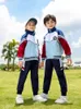 Mundur klasy szkolnej Ustaw wiosenne i jesienne ubrania szkolne jesienne gry trzyczęściowe mundury przedszkola Y1pg#