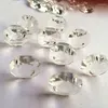 Partij Decoratie 200PCS 14MM Clear Crystal Achthoekige Kralen Voor Glazen Guirlande Decoratie (Gratis Ringen) kroonluchter Onderdelen