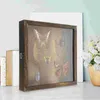 Çerçeveler Böcek Örnek Kılıf Ahşap Vitrin Vintage Ekran Takı Kutusu Kurutulmuş Çiçek Depolama Kelebekleri Akrilik Konteyner Kutuları