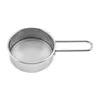 Strumenti di cottura 2/4/6PCS Setaccio per farina per uso domestico Cucina manuale in acciaio inossidabile 430 Piccola maglia di zucchero confortevole