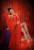 hg Yi Meng Reggiseno rosso antico cinese sexy per Boudoir Ritratto Album fotografico Fotografia tematica Costume Hanfu o02X #