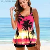 Women's Swimwear New Womens High Quality Beach Swimwear Single Swimwear Round Neck Push Up Sexy Bikini S-6XL T240330