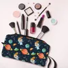 Space Universe Astraut Make-up-Tasche für Frauen, Reise-Kosmetik-Organizer, Kawaii UFO, Raumschiff, Aufbewahrung, Kulturbeutel m2AB #