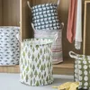 Sacs à linge Portable pliable panier de rangement seau coton lin tissu sale jouet vêtements salle organiser