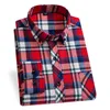 Hiver hommes Plaid chemises décontractées coton chaud flanelle à manches longues poche avant mode vêtements homme d'affaires quotidien Easycare 240329