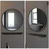 1pc eenvoudige badkamer ronde muur hangende explosieveilige aanrecht make-up spiegel, huisdecoratie