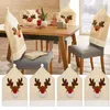 Chaise Couvre Couverture De Noël Brodé Elk Dessin Animé Broderie Décoration Anti-Poussière Table À Manger À La Maison