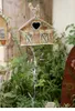 Vintage Bird House Style Garden Climbing Plant Support Outdoor Decoration 240326