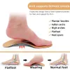 Läder ortisk insula för platta fötter båge stöd ortopediska skor sula insolor fötter lämpliga män kvinnor barn ox ben 240321